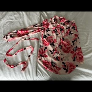 Kate Spade pink floral blouse